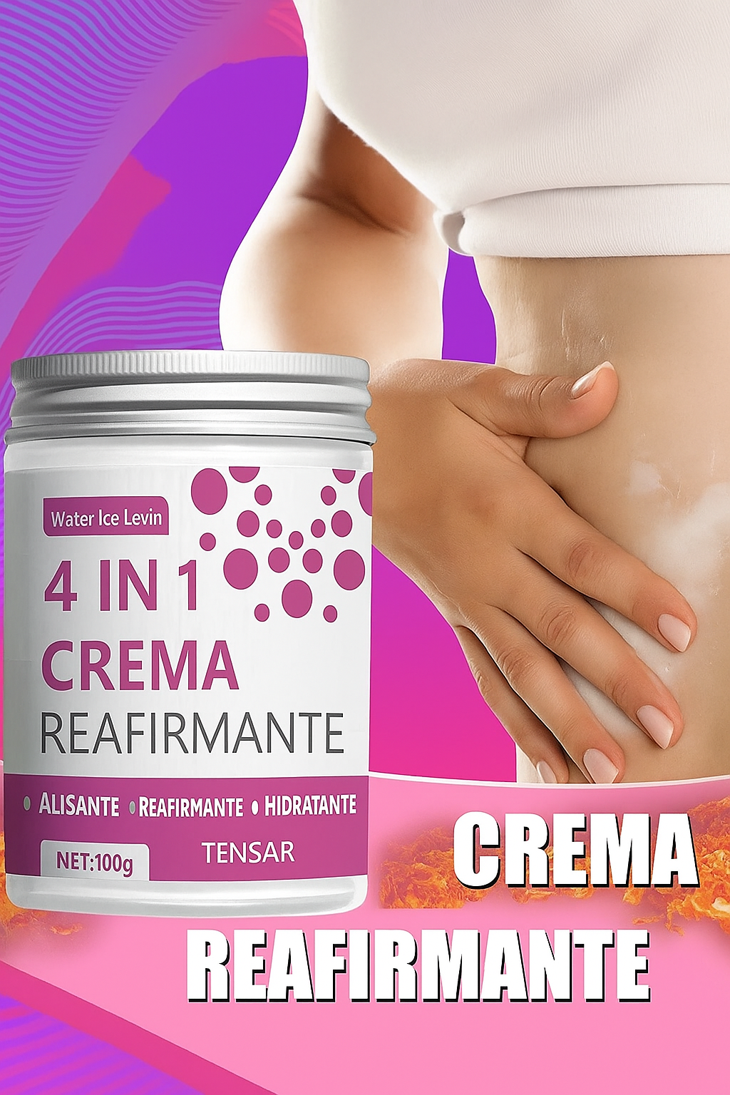 4 in 1 Firming Cream, Ginger, Aloe Vera and Coffee Essence - Moisturizing Body Firming Cream for Abdominal, Arm and Legs