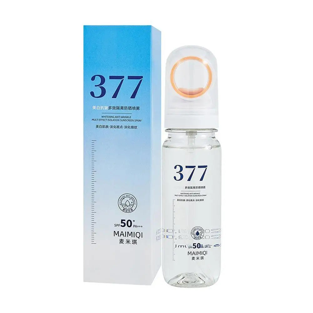 377 Sunscreen Spray Anti-Aging Anti-Wrinkle Moisturizing Whitening for Facial Body Neck Broad Spectrum Sun Protection Lightweigh