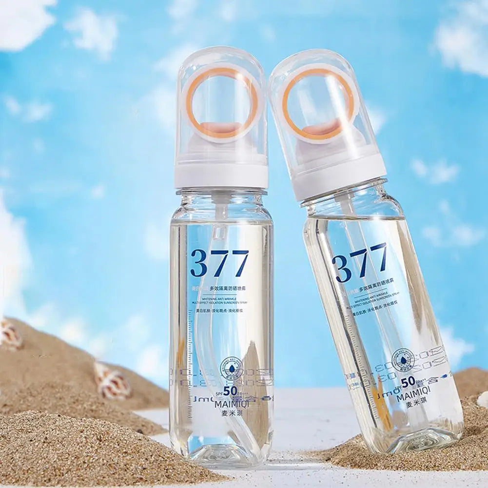 377 Sunscreen Spray Anti-Aging Anti-Wrinkle Moisturizing Whitening for Facial Body Neck Broad Spectrum Sun Protection Lightweigh