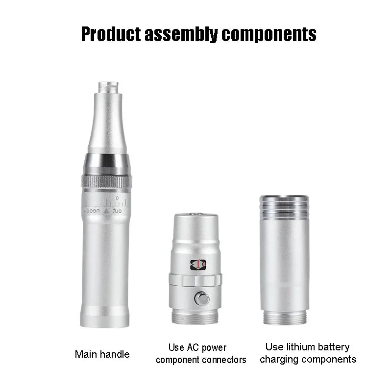 Professional Wire And Wireless Tattoo Machine Scalp Fake Skin Practice Microblading Makeup Lip Eyebrow Metal Tattoo Gun Pen