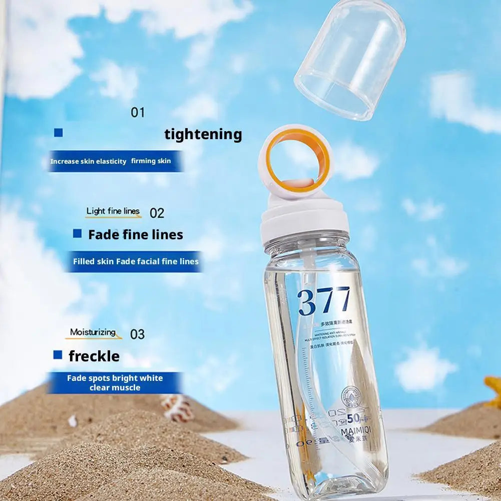 377 Sunscreen Spray Anti-Aging Anti-Wrinkle Moisturizing Whitening for Facial Body Neck Broad Spectrum Sun Protection Lightweigh